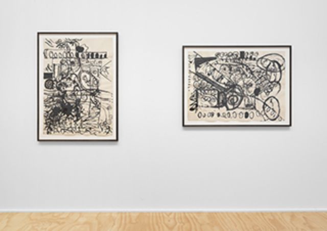 3 PAINTINGS 2 DRAWINGS 1 TRIPTYCH